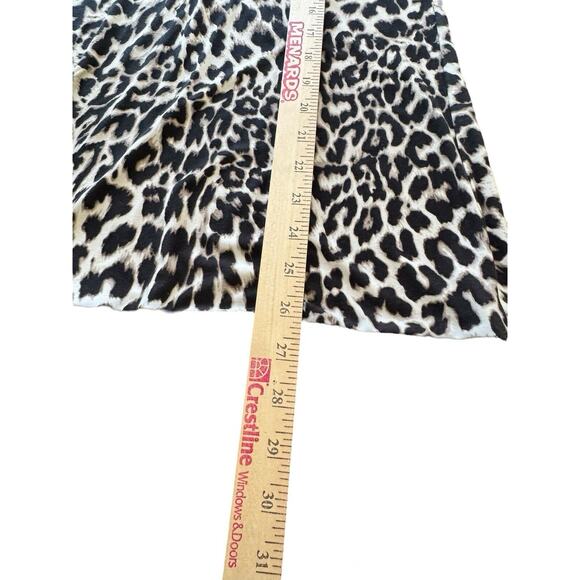 CJ Banks XL Animal Print Top Blouse Womens Leopard Career Cheetah 1X Work Office - Picture 6 of 11